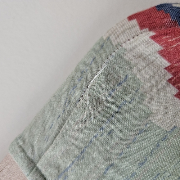 Double D Ranch Green Aztec Print Love The World Away Poncho Size L/XL - Picture 12 of 15